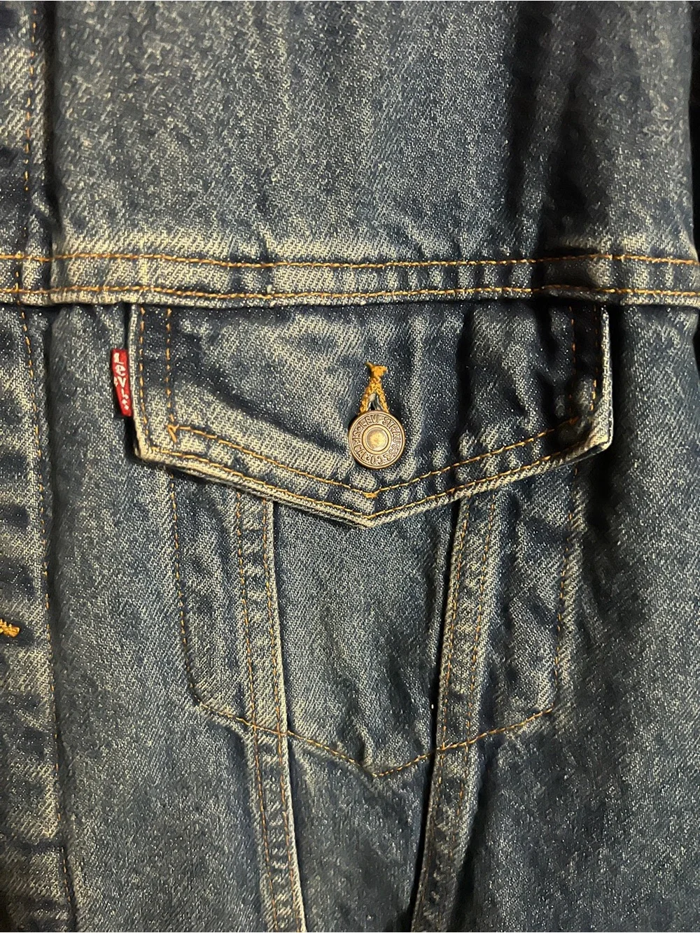 LEVI’S‎ *Vintage* 90’s Plaid Lined Trucker Denim Jacket Mens’s Sz L